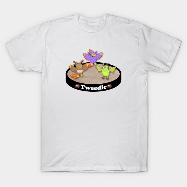 My Singing Monsters Tweedle Air Island Disc T-Shirt by geekers25